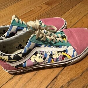 Retro vans minnie Mickey Disney sneakers